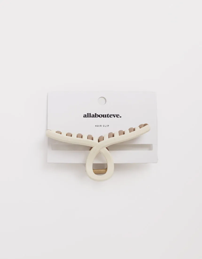 Charlie Hair Clip Tan sold by All About Eve