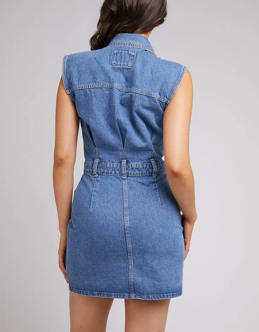 Kennedy Denim Mini Dress Heritage Blue sold by All About Eve product image thumbnail 3