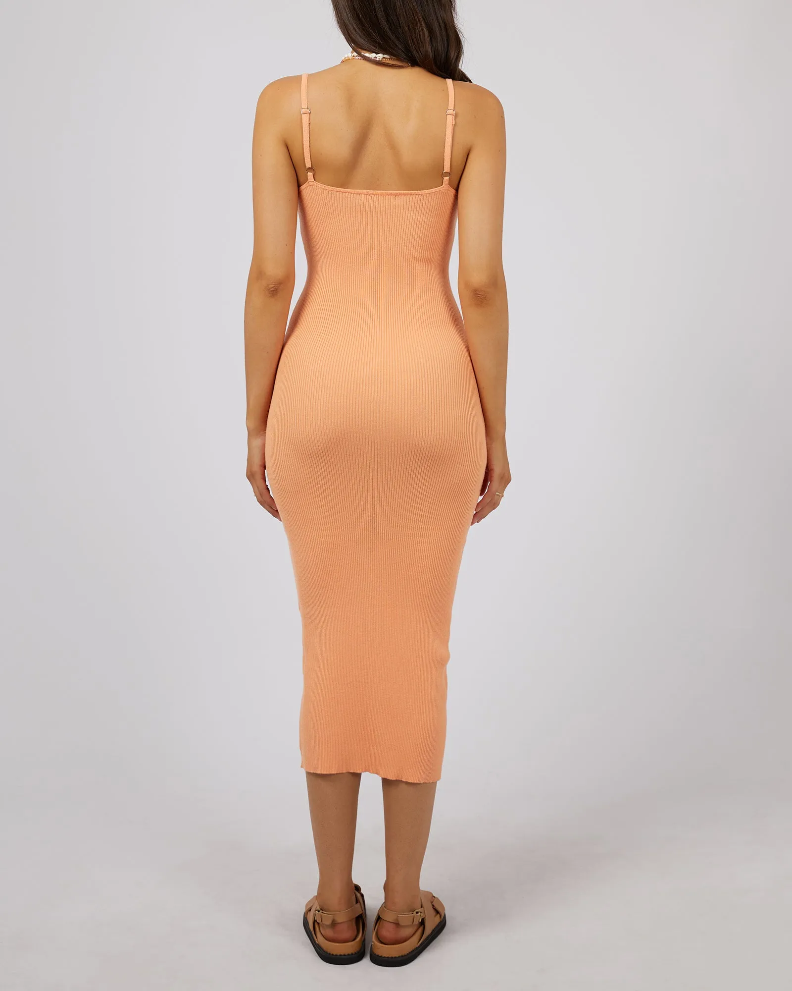 Henley Knit Midi Dress Orange sold by All About Eve product image thumbnail 3