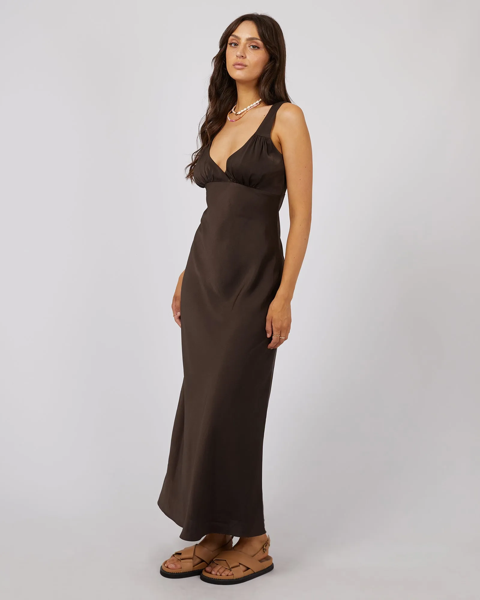 Aire Maxi Dress Brown sold by All About Eve product image thumbnail 5