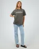 Recharge Oversized Tee Charcoal sold by All About Eve