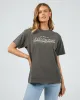 Recharge Oversized Tee Charcoal sold by All About Eve