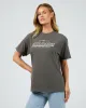 Recharge Oversized Tee Charcoal sold by All About Eve