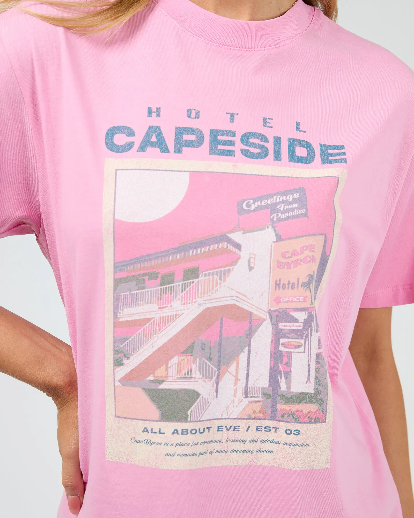 Capeside Oversized Tee Pink sold by All About Eve product image thumbnail 5