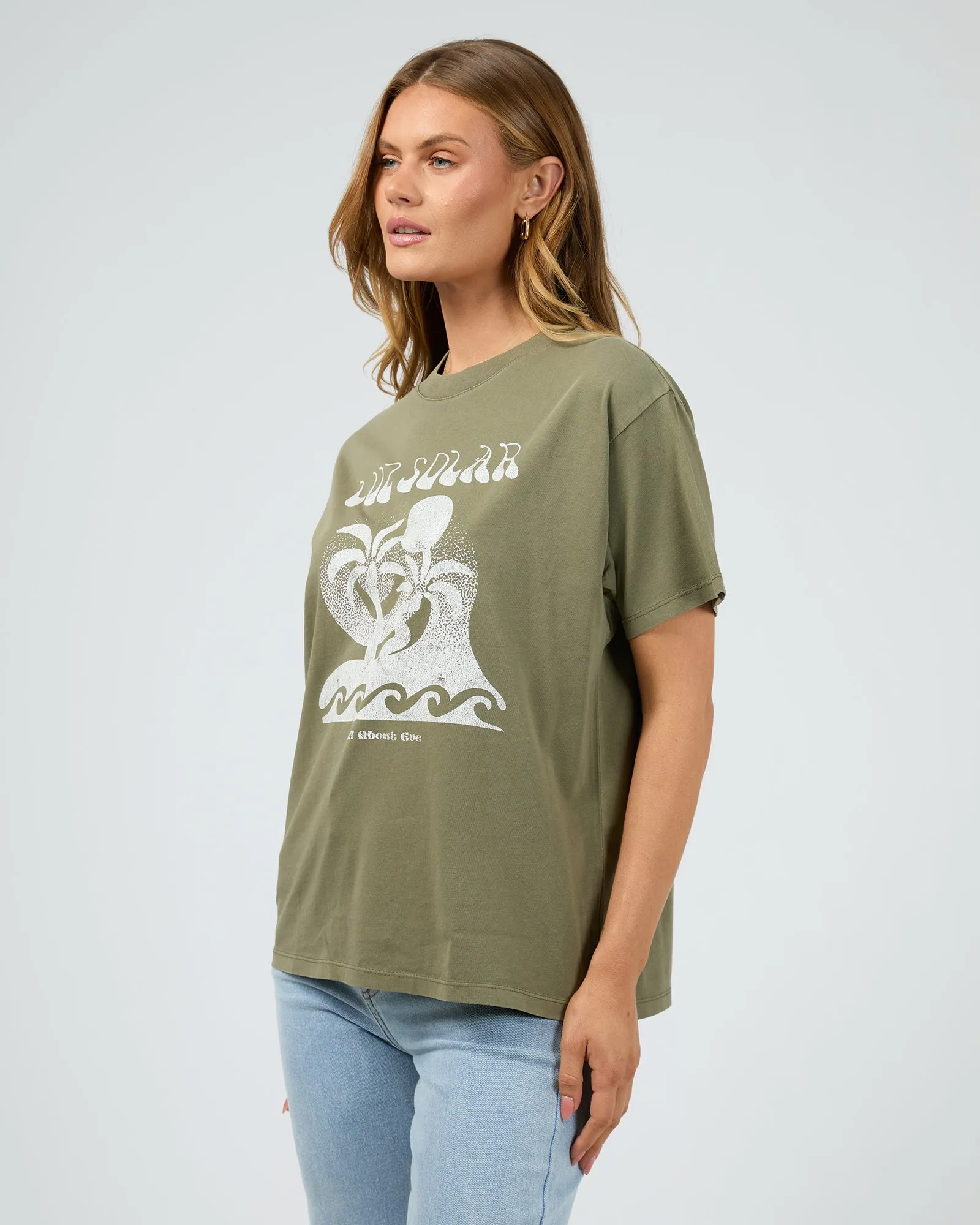 Solar Oversized Tee Khaki sold by All About Eve product image thumbnail 4