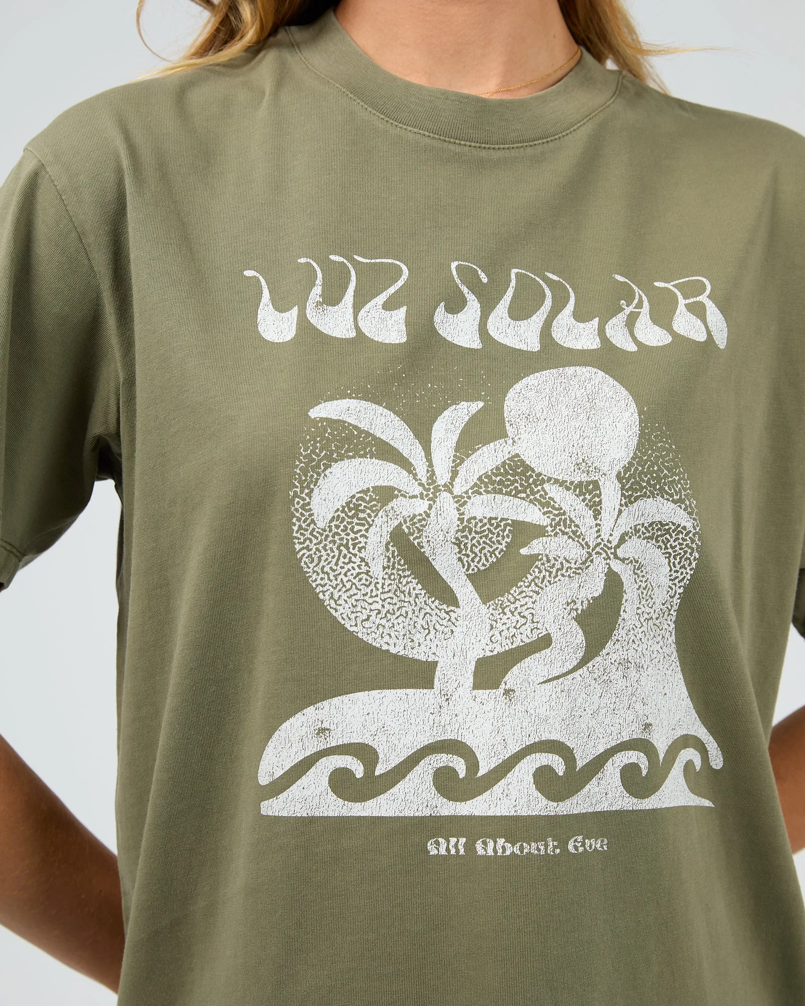 Solar Oversized Tee Khaki sold by All About Eve product image thumbnail 5