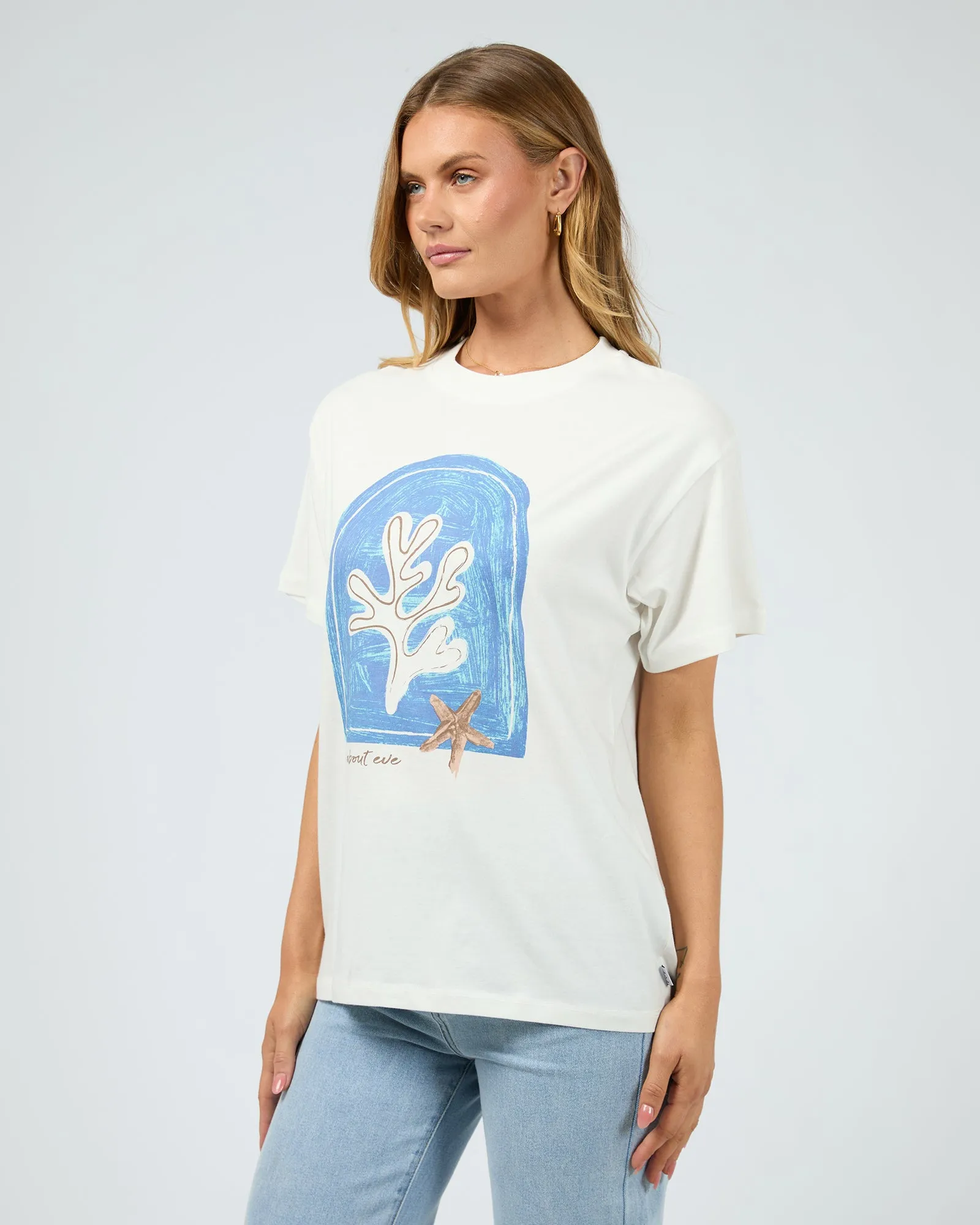 Coral Oversized Tee Vintage White sold by All About Eve product image thumbnail 4