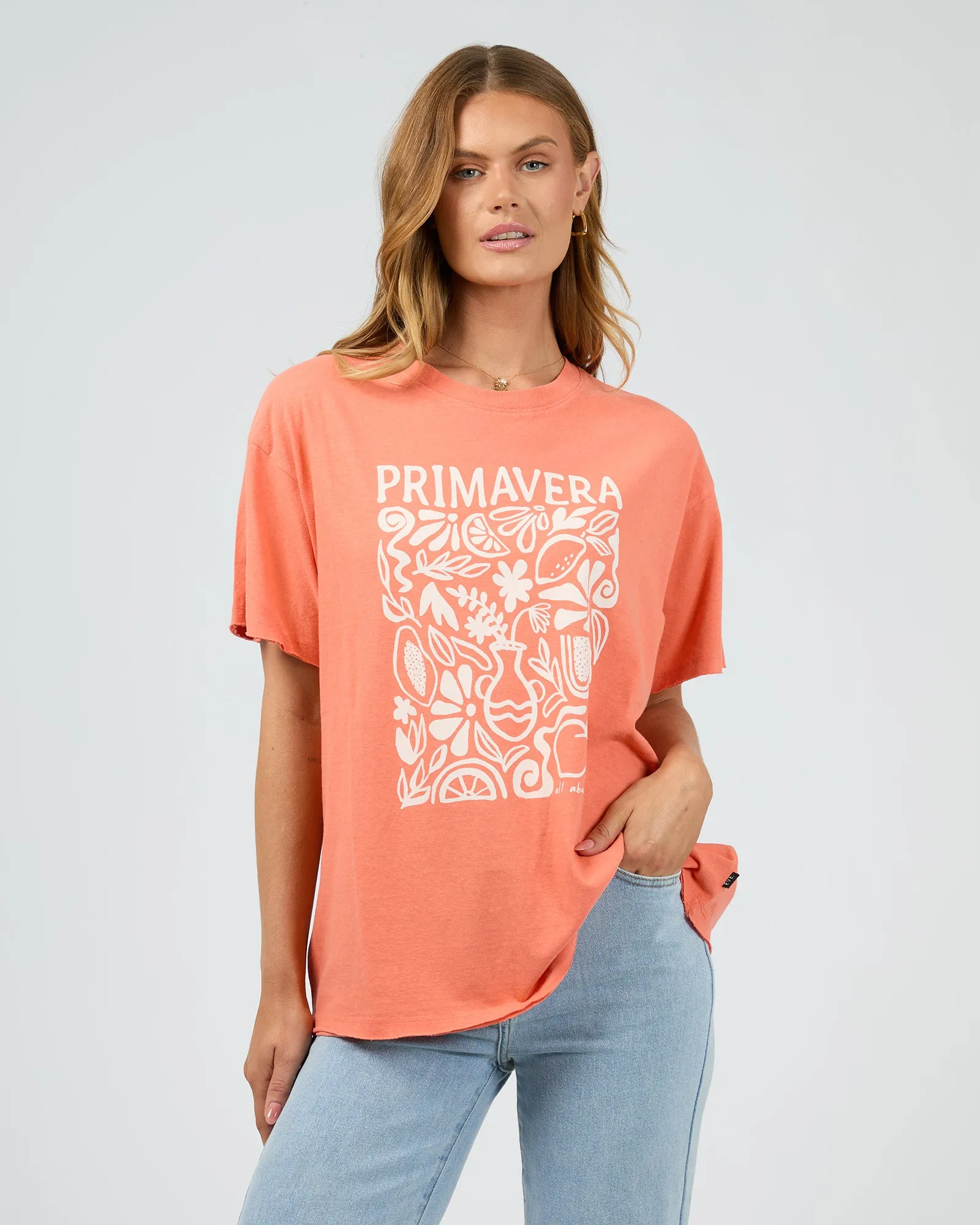 Primavera Tee Papaya sold by All About Eve