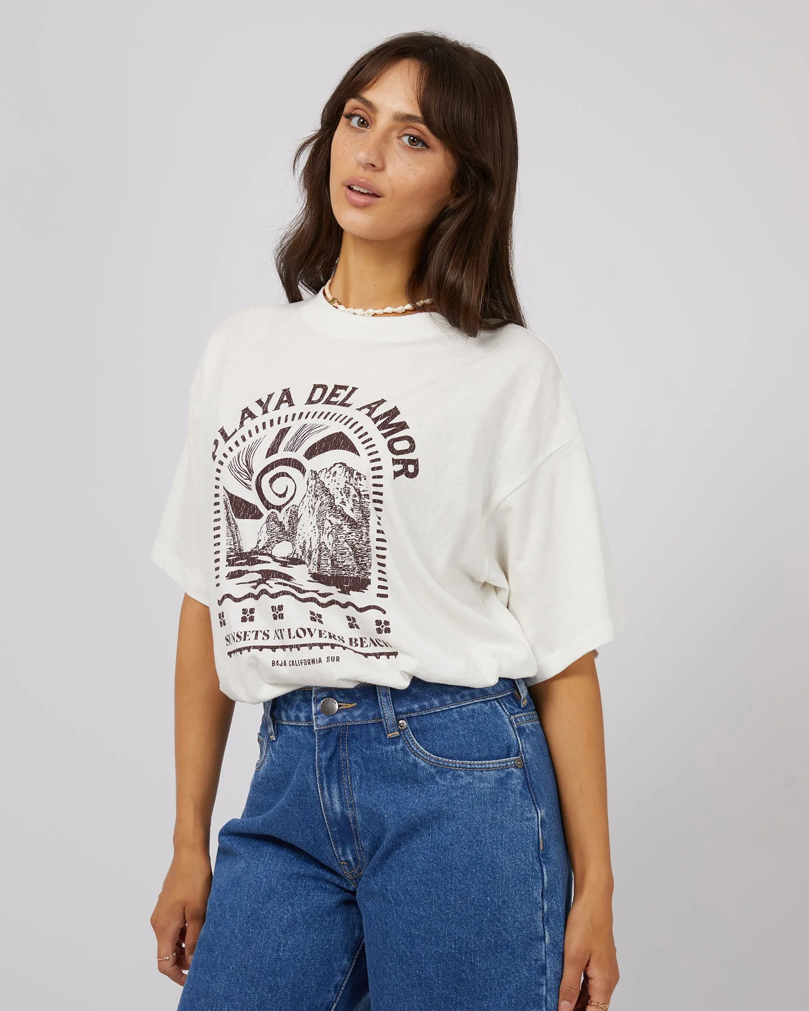 Solar Oversized Tee Vintage White sold by All About Eve product image thumbnail 4