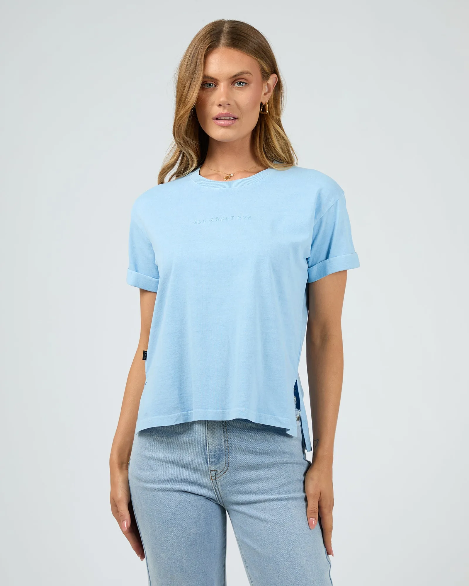Aae Washed Tee Ocean Blue sold by All About Eve