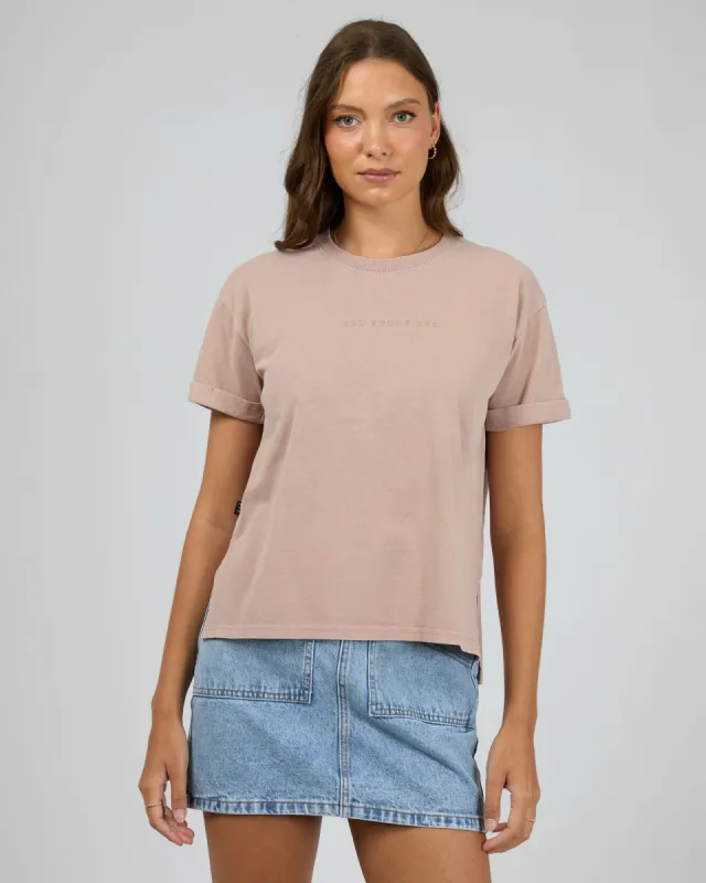 Aae Washed Tee Fawn sold by All About Eve