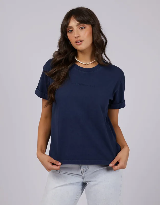 Aae Washed Tee Navy sold by All About Eve