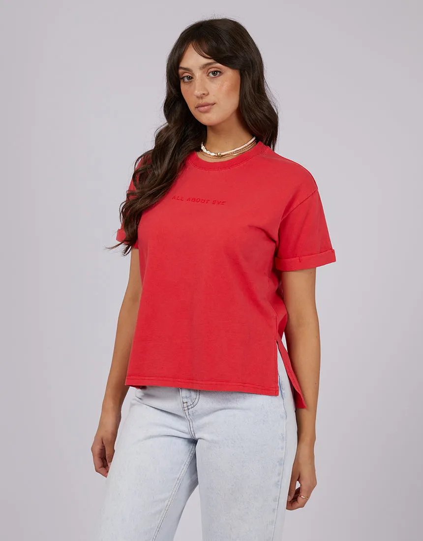 Aae Washed Tee Red sold by All About Eve product image thumbnail 4