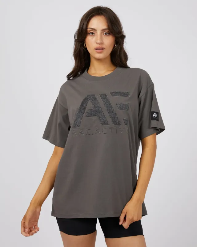 Base Active Tee Charcoal sold by All About Eve
