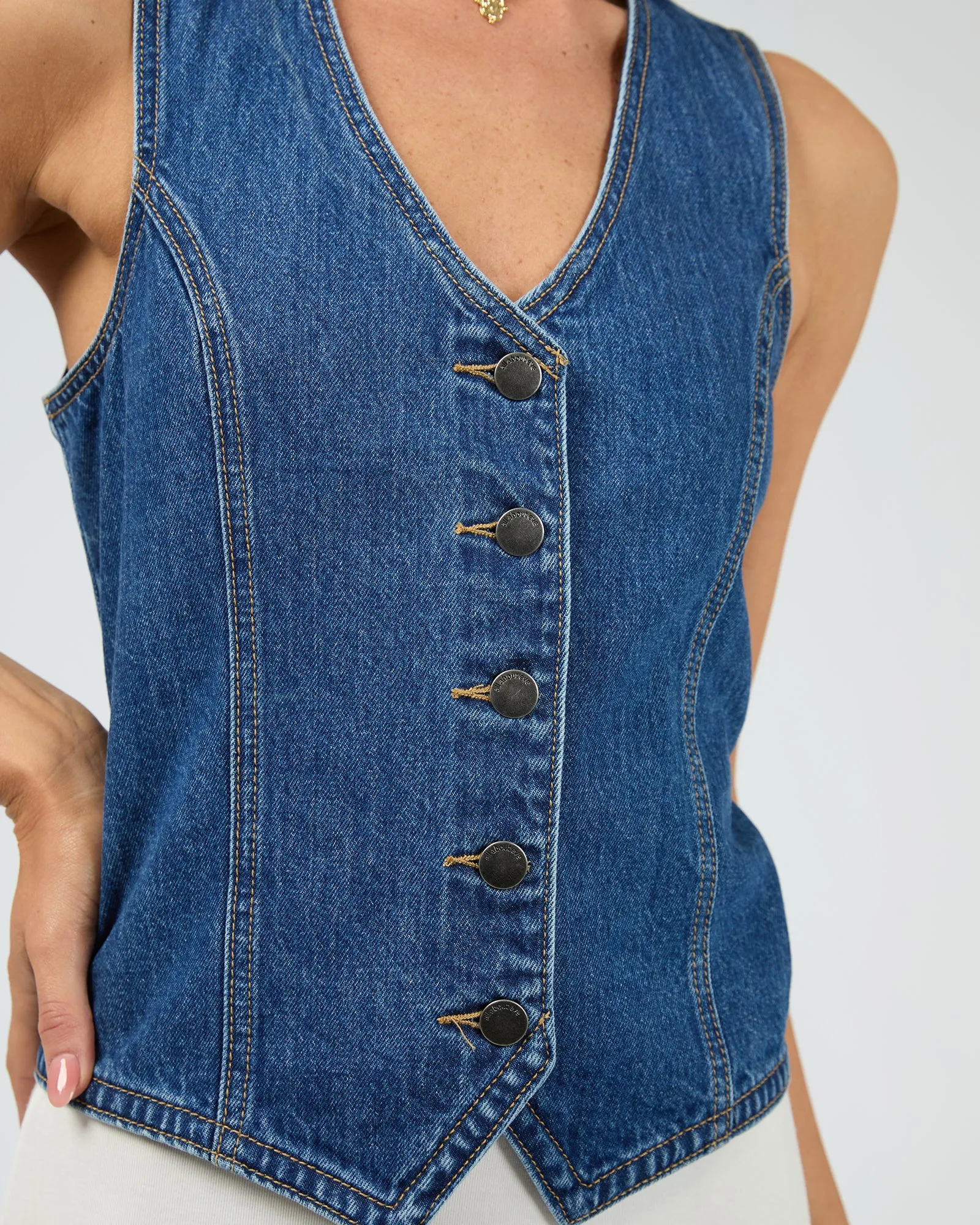 Korin Vest Blue sold by All About Eve product image thumbnail 5