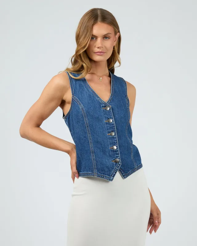 Korin Vest Blue sold by All About Eve
