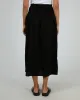 Luxe Linen Shirred Maxi Skirt Black sold by All About Eve