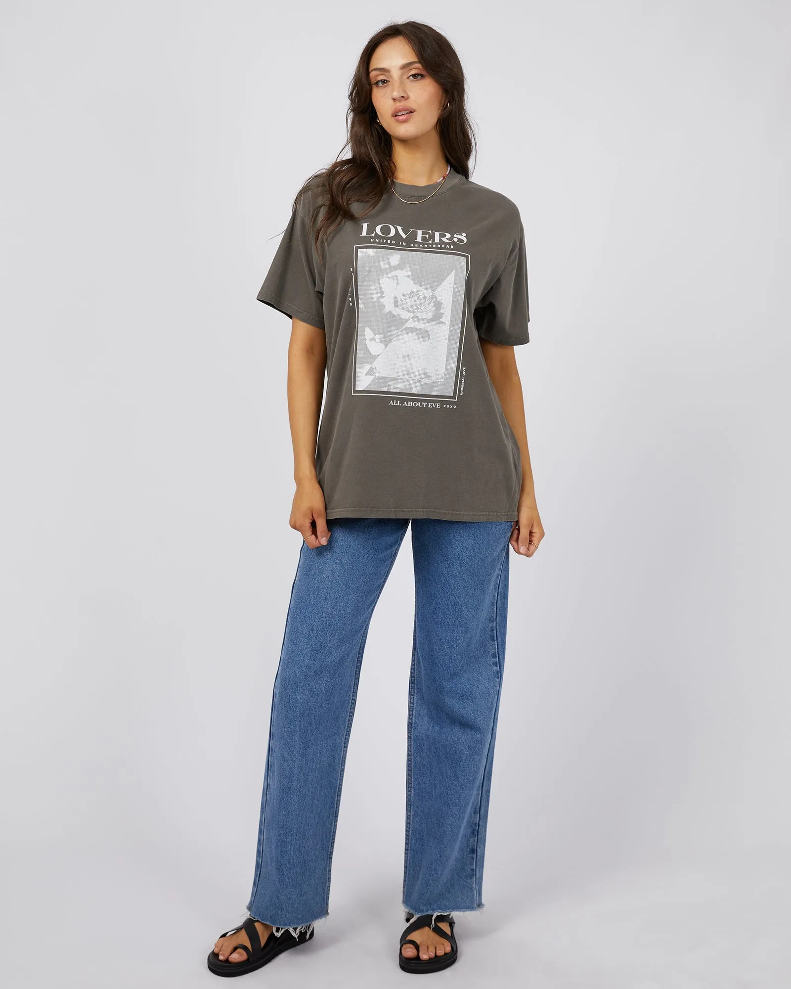 Lovers Oversized Tee Charcoal sold by All About Eve product image thumbnail 2