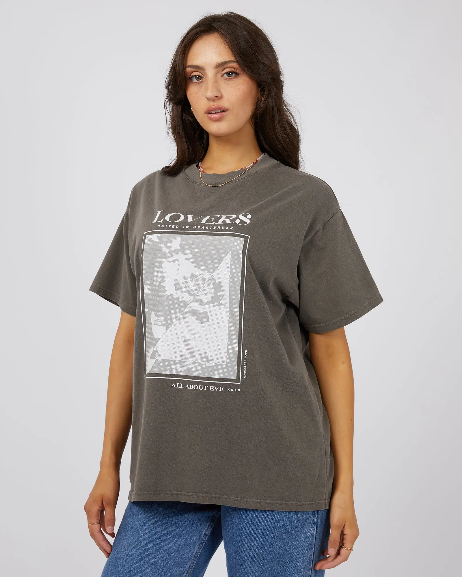 Lovers Oversized Tee Charcoal sold by All About Eve product image thumbnail 4
