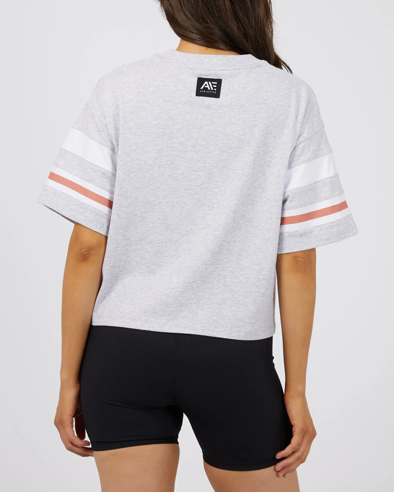 Eve Lazy Crop Tee Grey Marle sold by All About Eve product image thumbnail 3