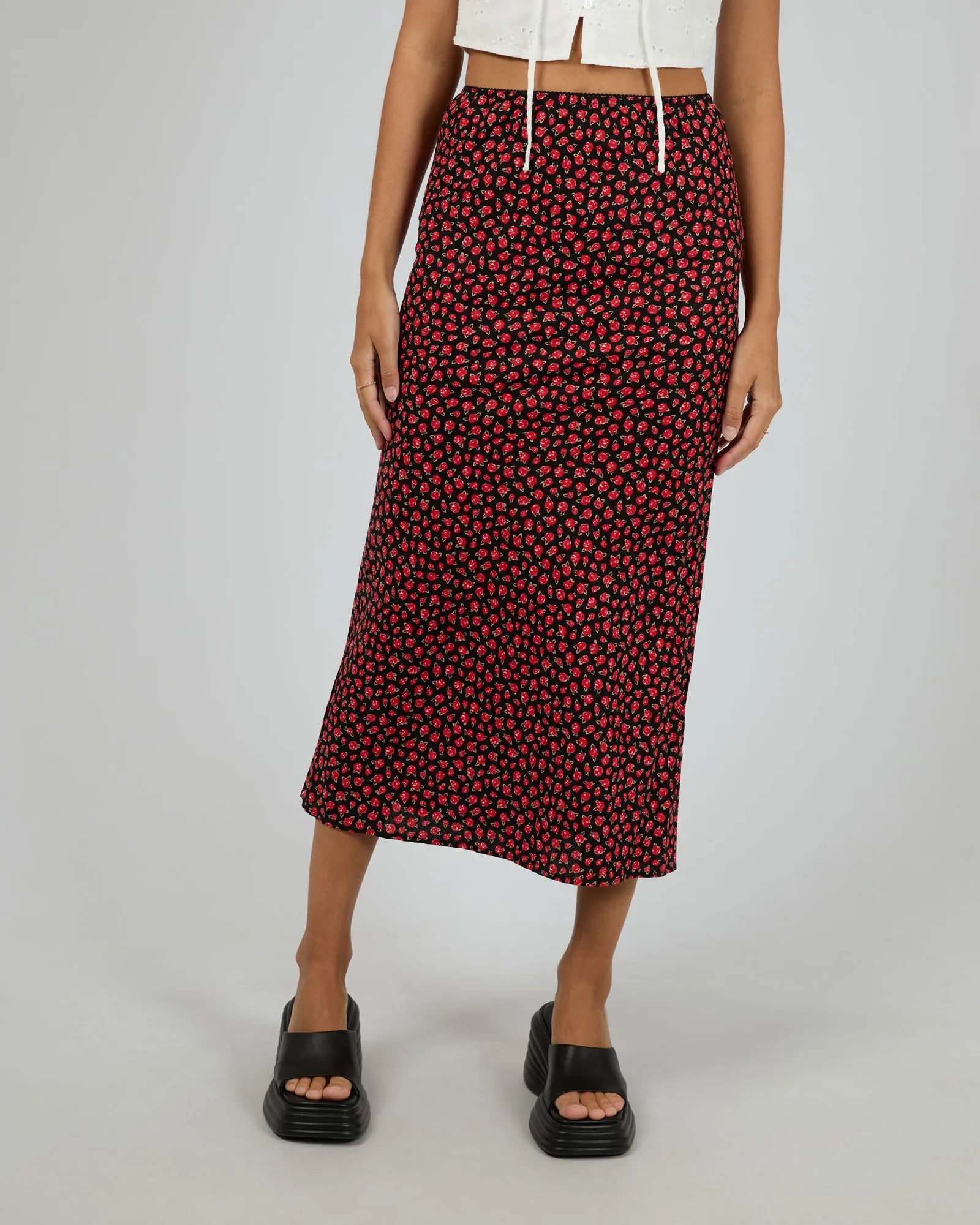 Lana Maxi Skirt Red sold by All About Eve