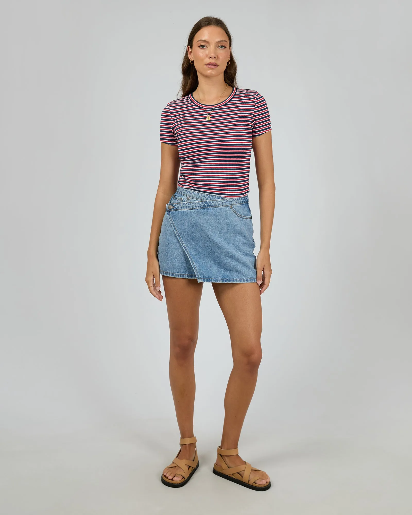 Eve Rib Stripe Tee Navy sold by All About Eve product image thumbnail 2