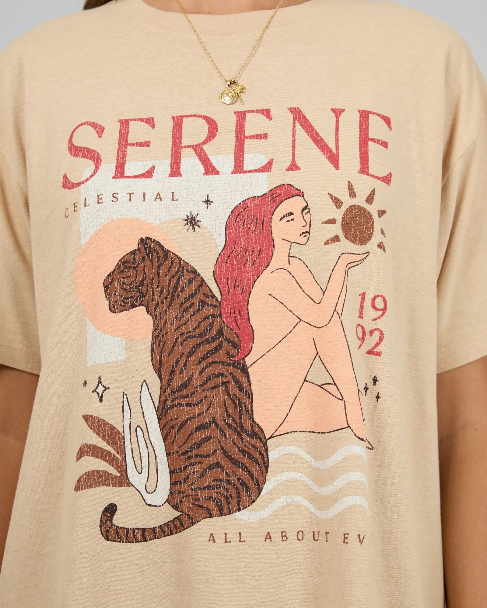 Serene Oversized Tee Oat sold by All About Eve product image thumbnail 5