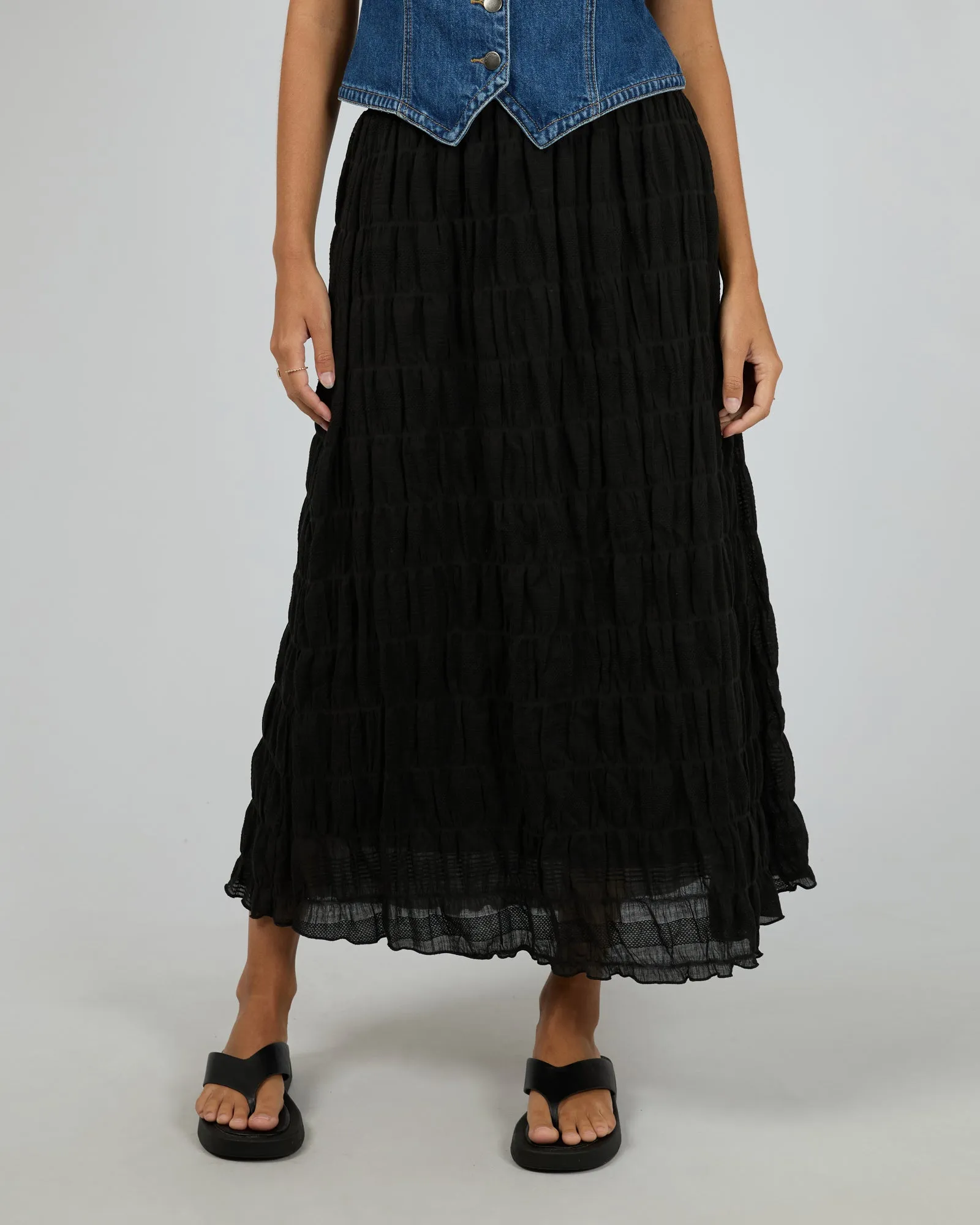Maude Maxi Skirt Black sold by All About Eve