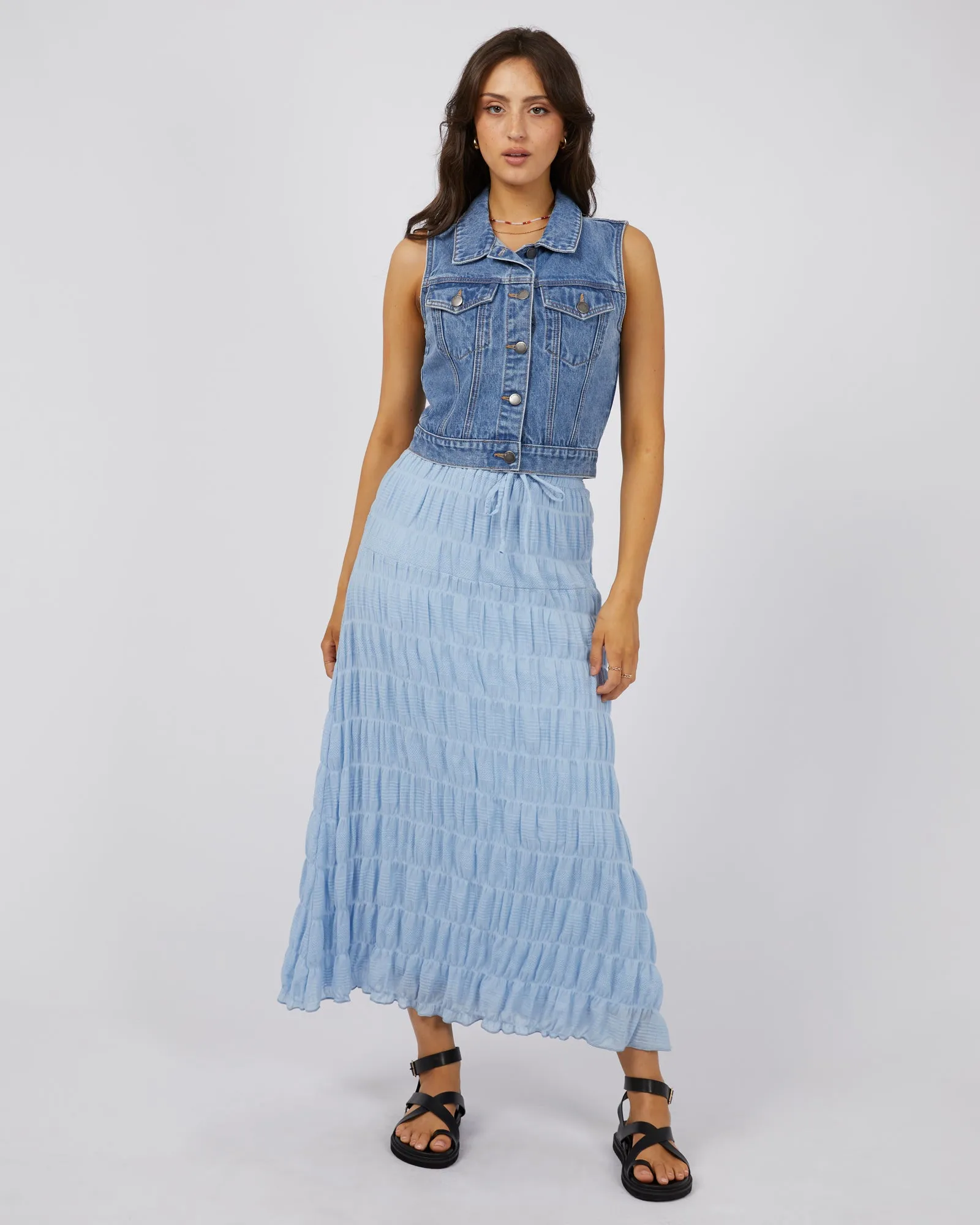 Maude Maxi Skirt Ocean Blue sold by All About Eve product image thumbnail 2