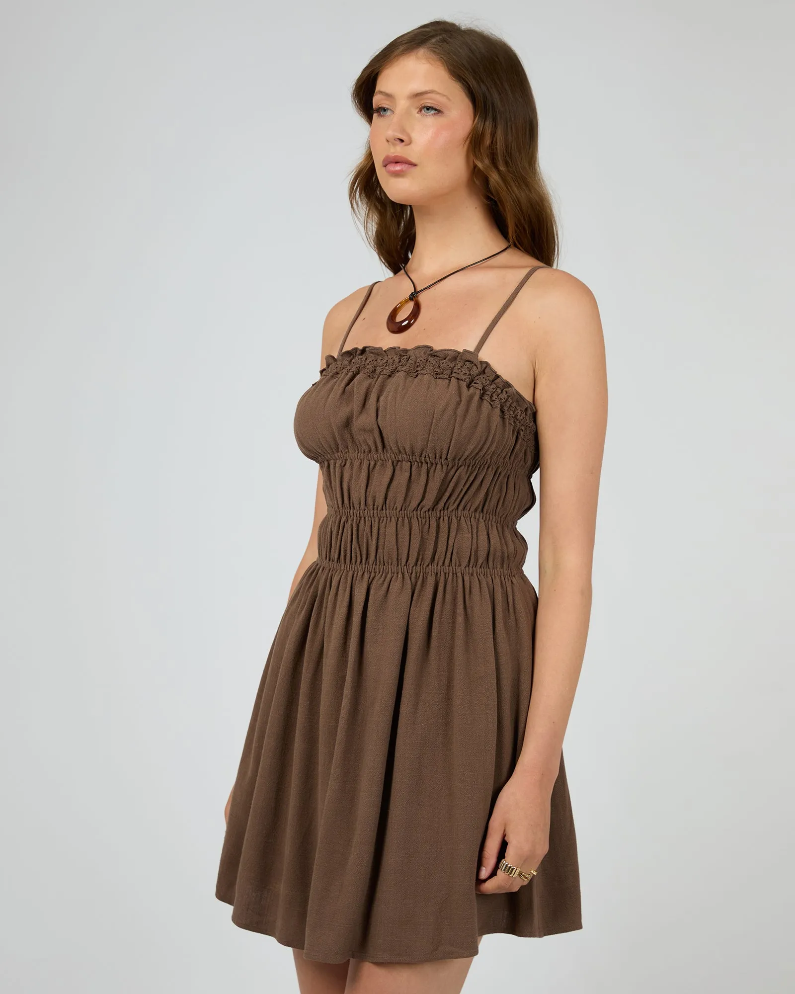 Toledo Mini Dress Brown sold by All About Eve product image thumbnail 4