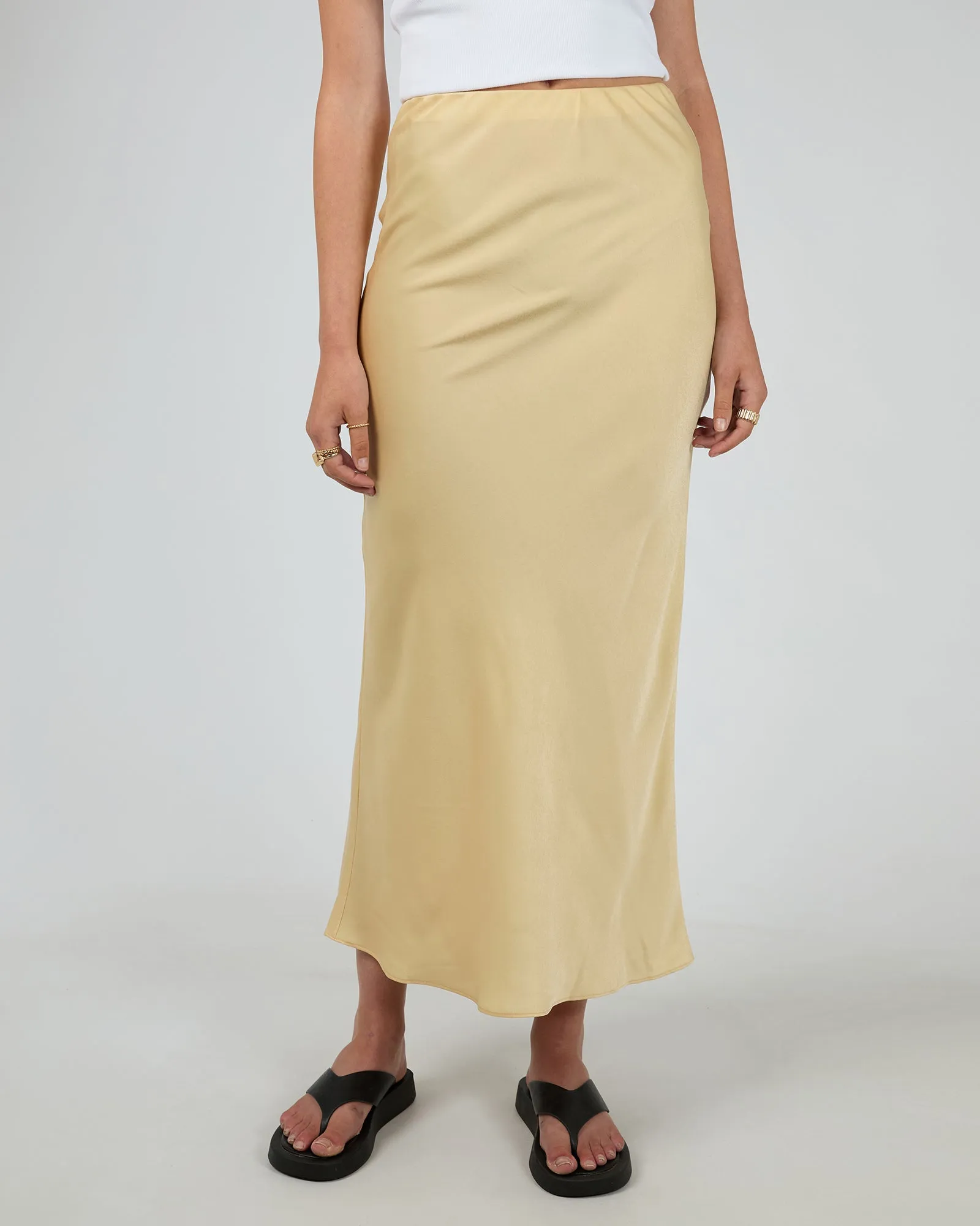 Aire Maxi Skirt Yellow sold by All About Eve