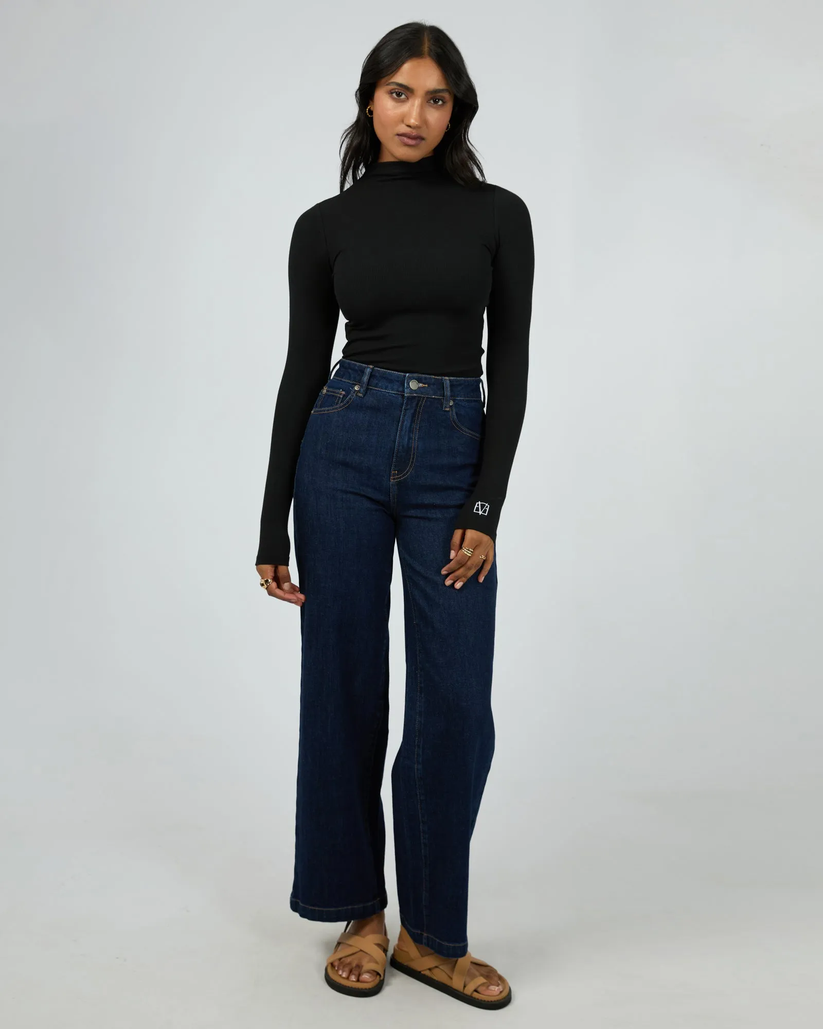 Icon Mock Neck L/S Top Black sold by All About Eve product image thumbnail 2