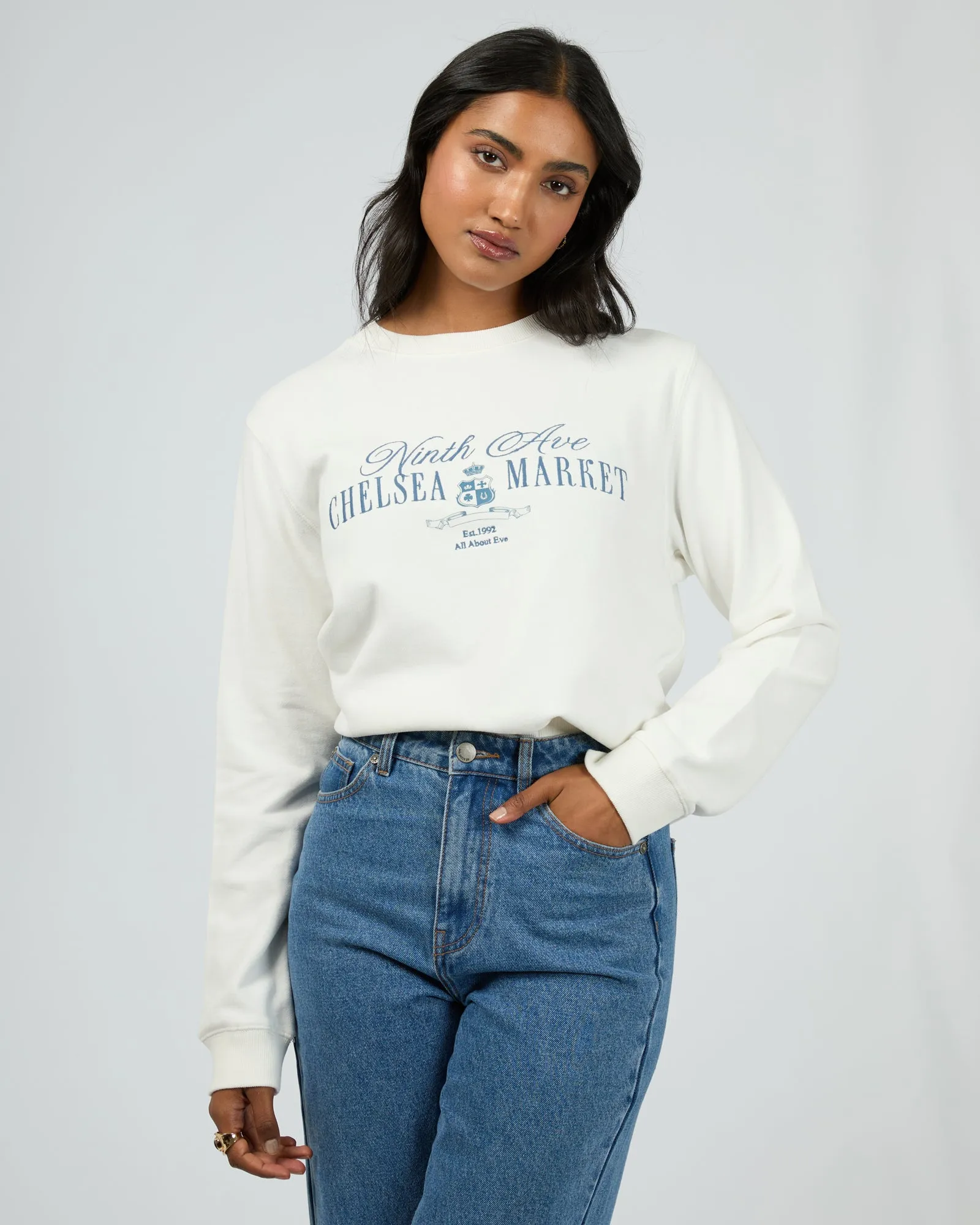 Chelsea Market Daily Crew Vintage White sold by All About Eve