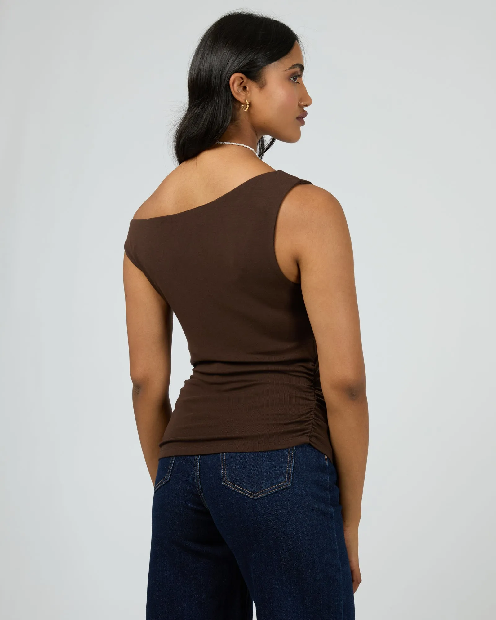 Kylie Off Shoulder Top Brown sold by All About Eve product image thumbnail 3