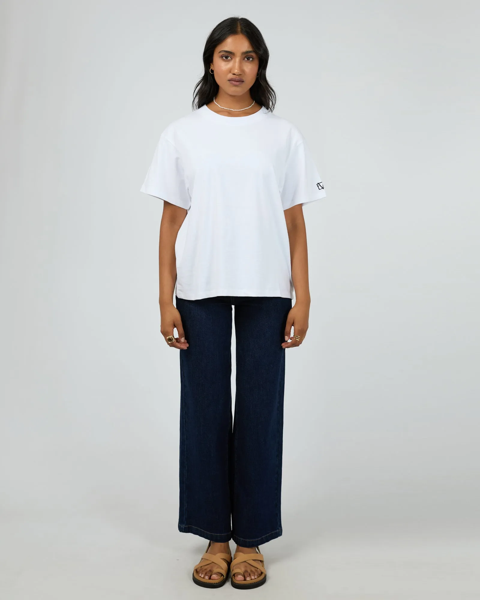 Eve Basic Monogram Tee White sold by All About Eve product image thumbnail 2