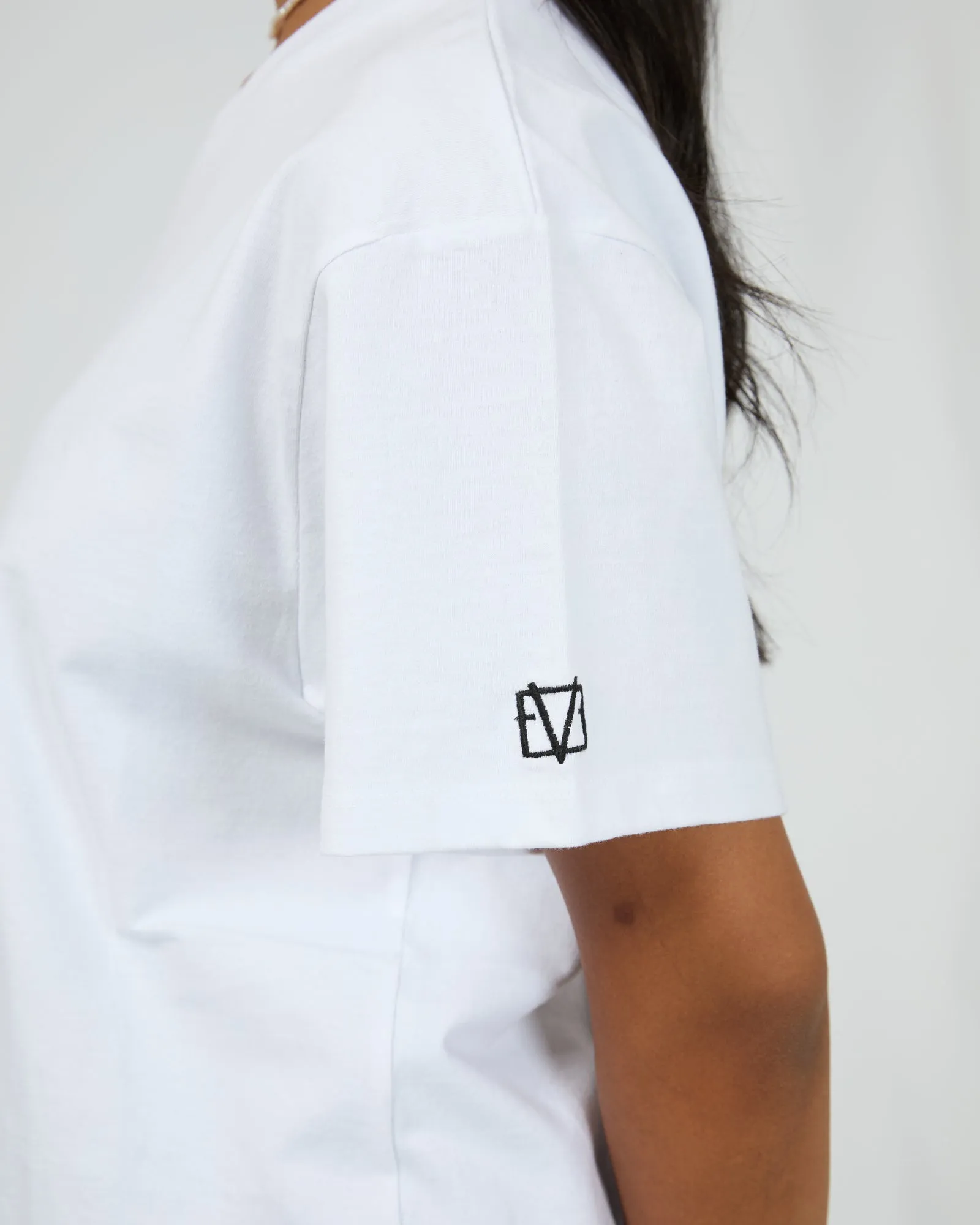 Eve Basic Monogram Tee White sold by All About Eve product image thumbnail 5