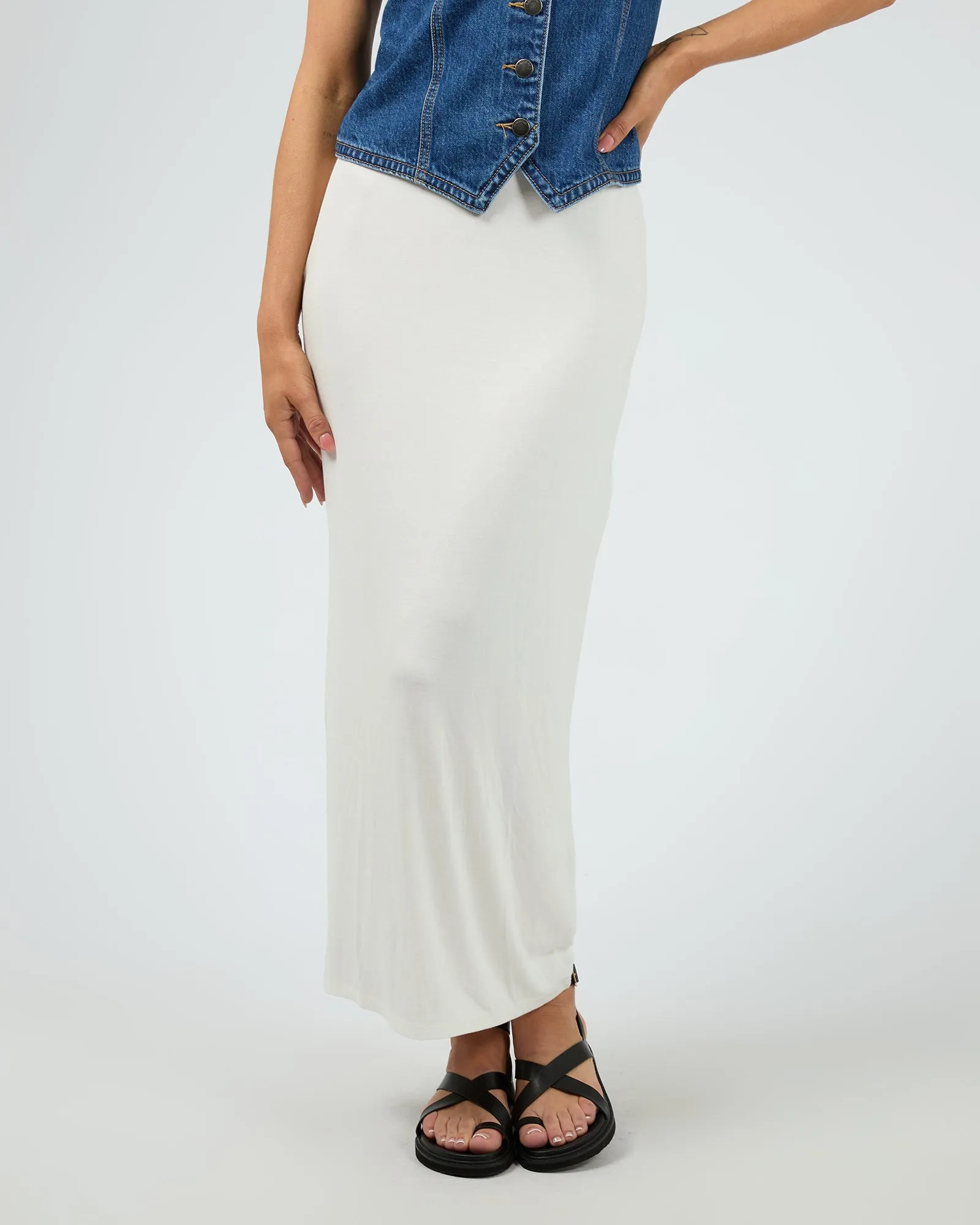 Eve Every Day Maxi Skirt Vintage White sold by All About Eve