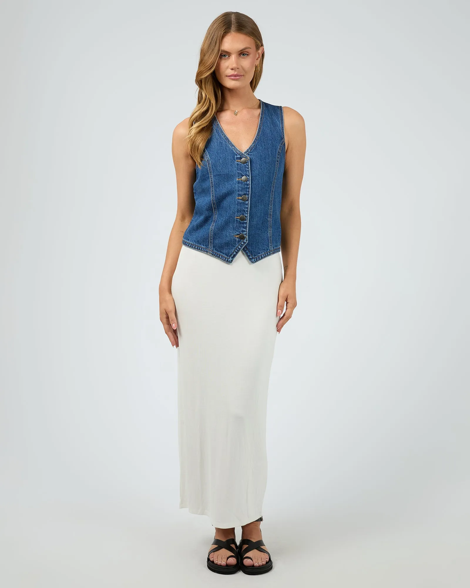 Eve Every Day Maxi Skirt Vintage White sold by All About Eve product image thumbnail 2