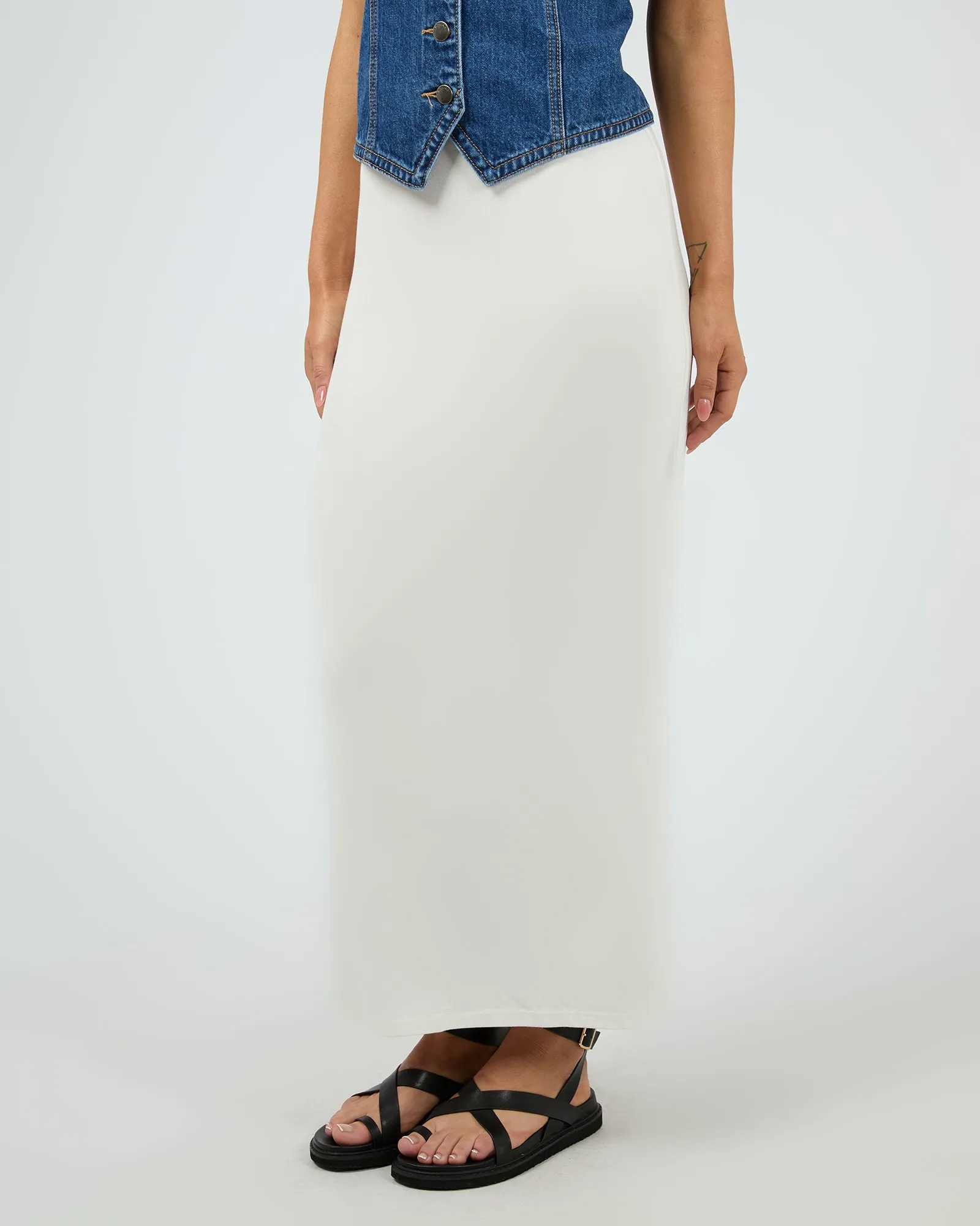 Eve Every Day Maxi Skirt Vintage White sold by All About Eve product image thumbnail 4