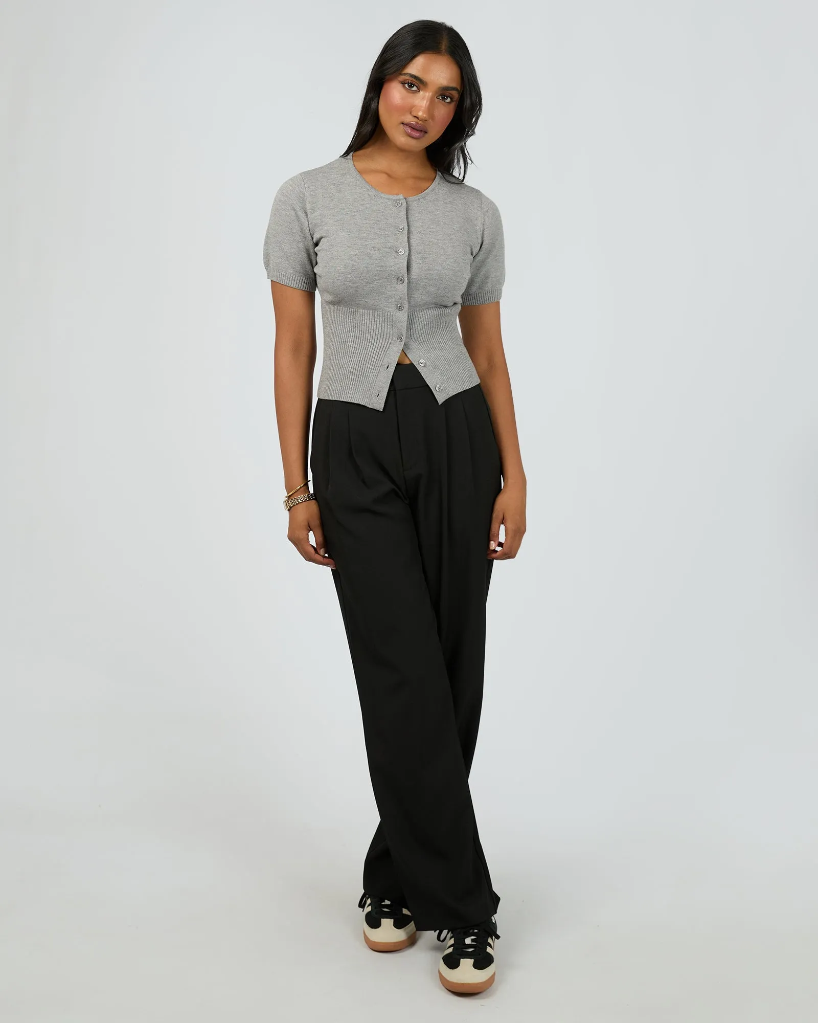 Patricia S/S Cardigan Grey Marle sold by All About Eve product image thumbnail 2