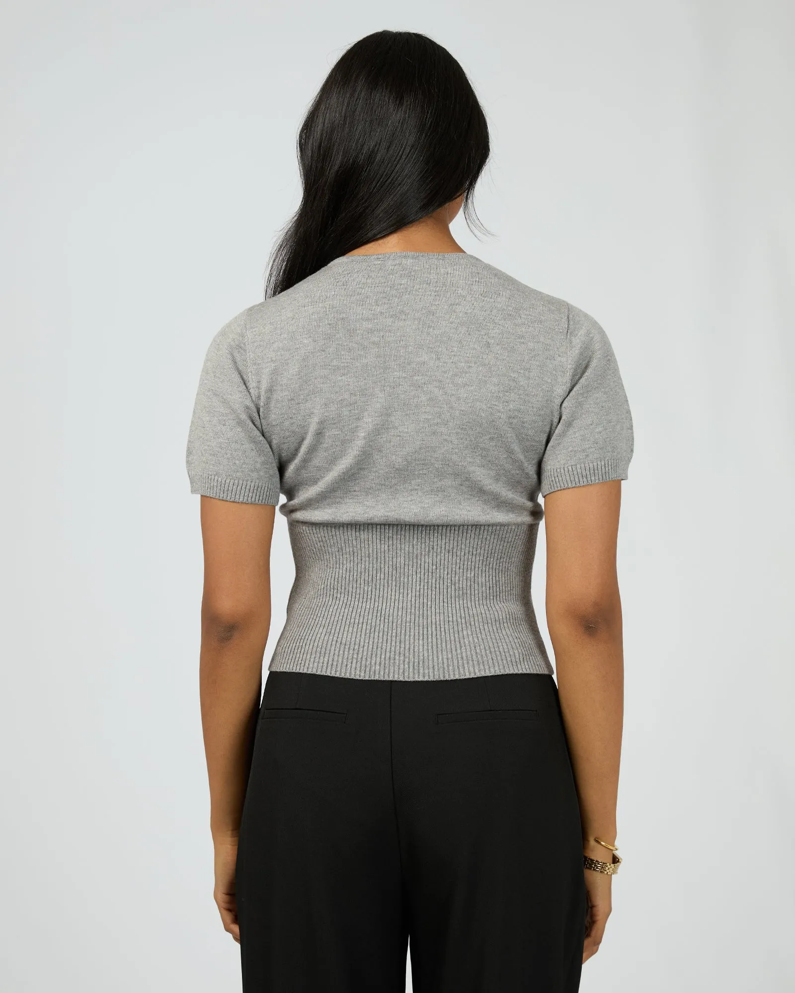 Patricia S/S Cardigan Grey Marle sold by All About Eve product image thumbnail 3