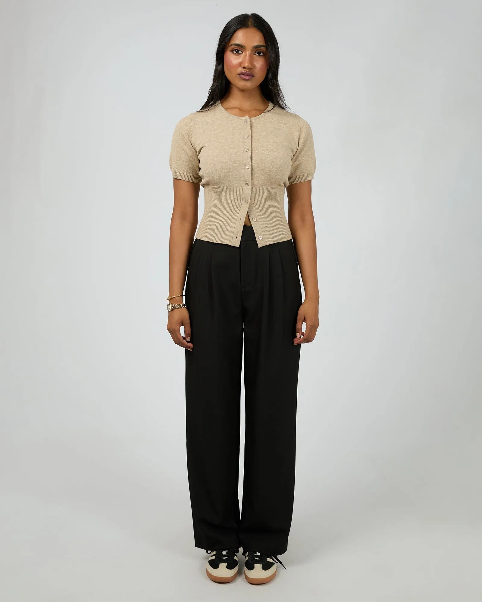 Patricia S/S Cardigan Oatmeal sold by All About Eve product image thumbnail 2