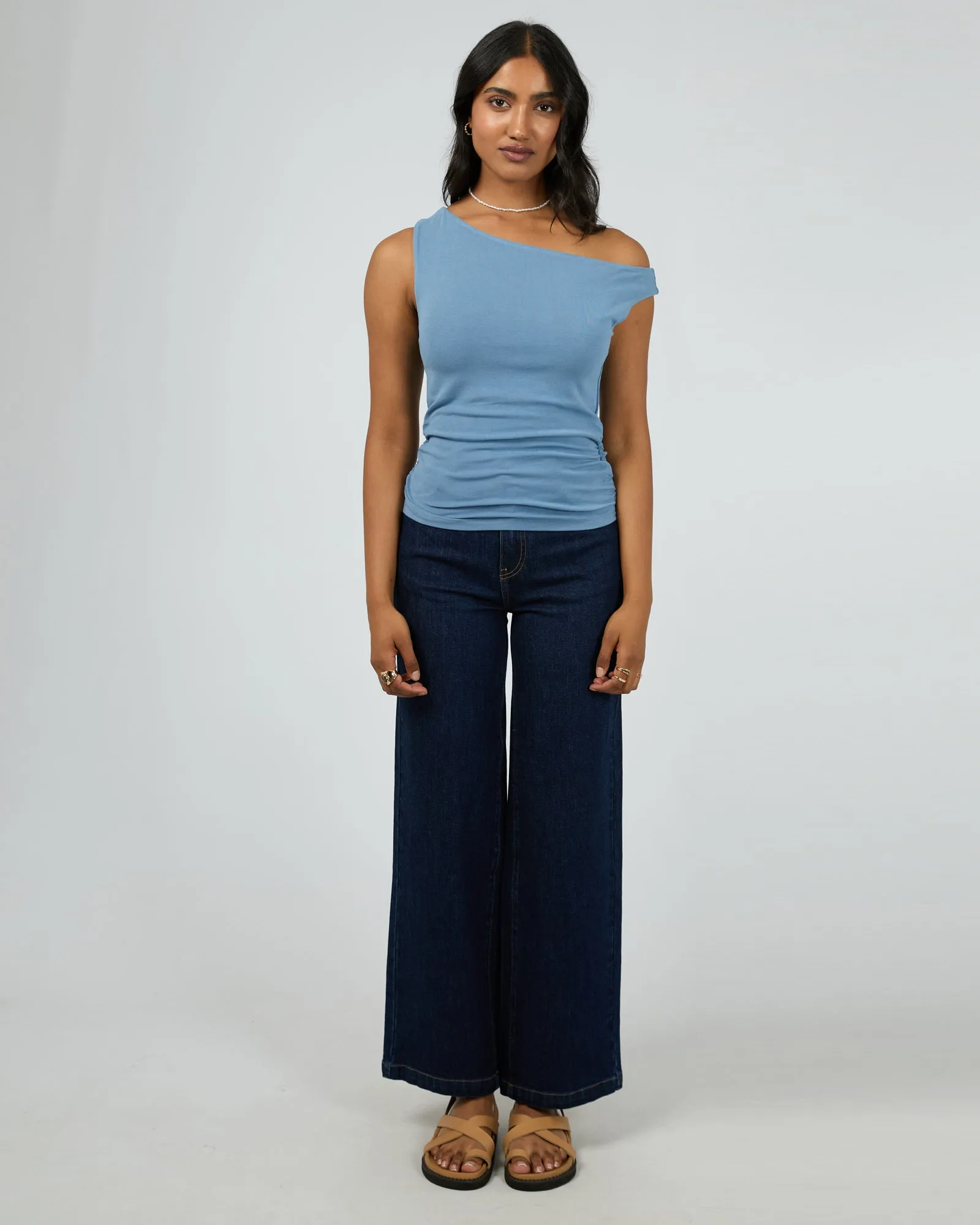 Kylie Off Shoulder Top Blue sold by All About Eve product image thumbnail 2