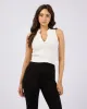 Carrie Knit Top Vintage White sold by All About Eve