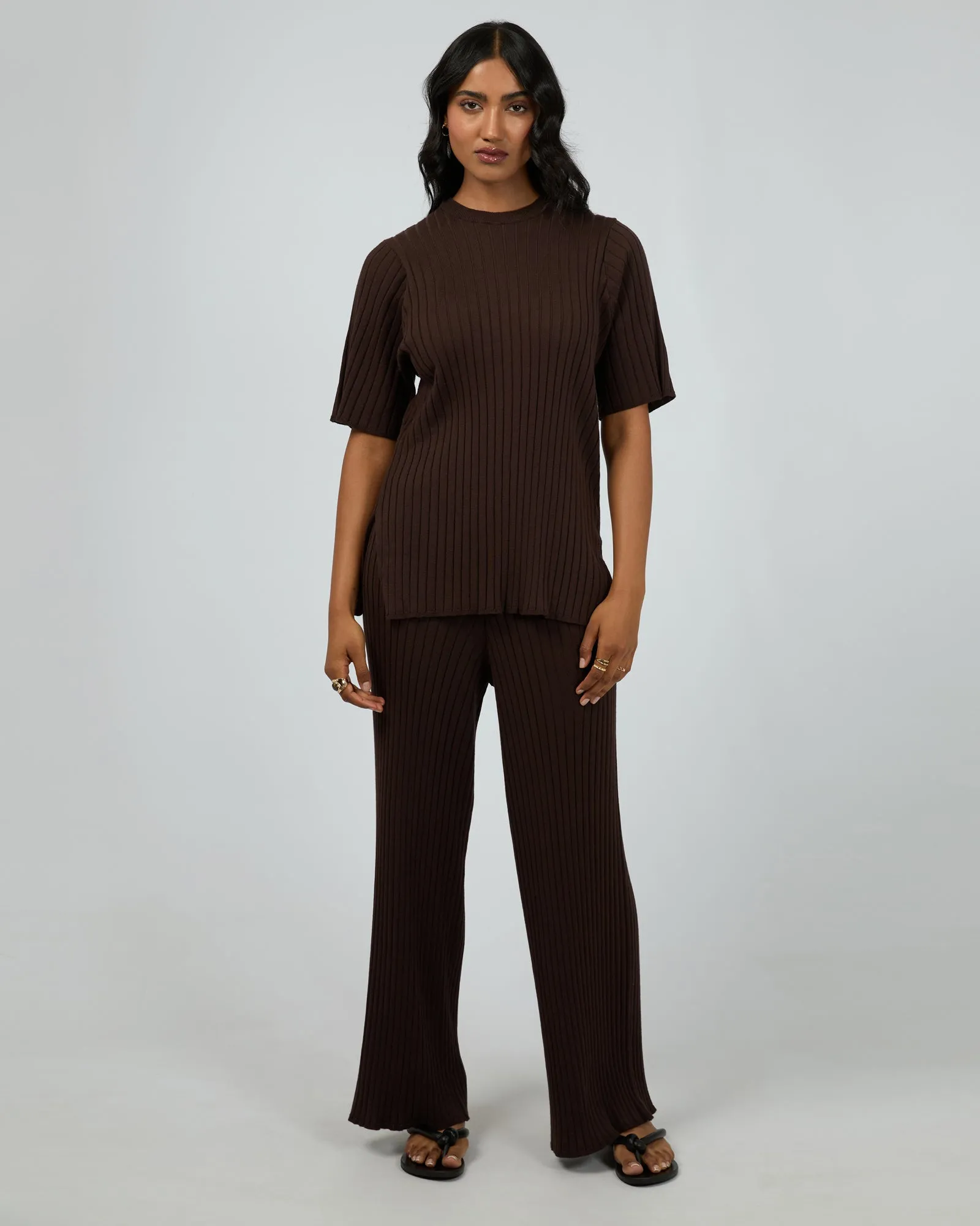 Bianca Knit Pant Brown sold by All About Eve product image thumbnail 2