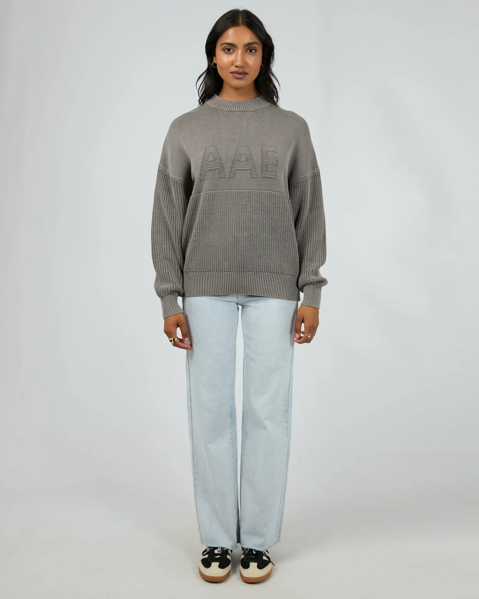 Vital Washed Knit Crew Charcoal sold by All About Eve product image thumbnail 2