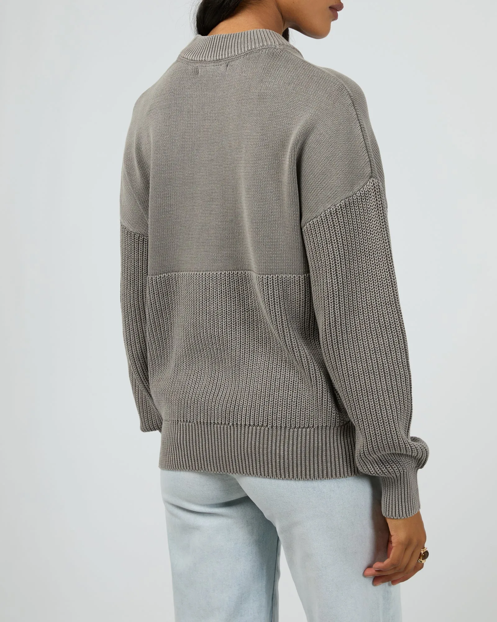 Vital Washed Knit Crew Charcoal sold by All About Eve product image thumbnail 3