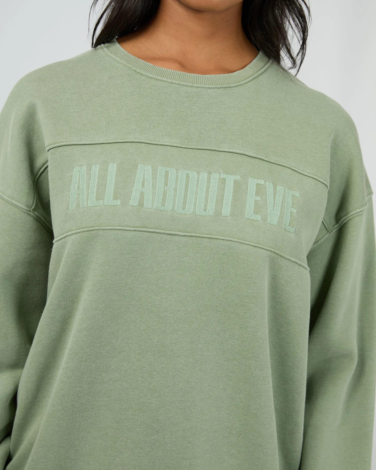 Vital Washed Oversized Crew Khaki sold by All About Eve product image thumbnail 5