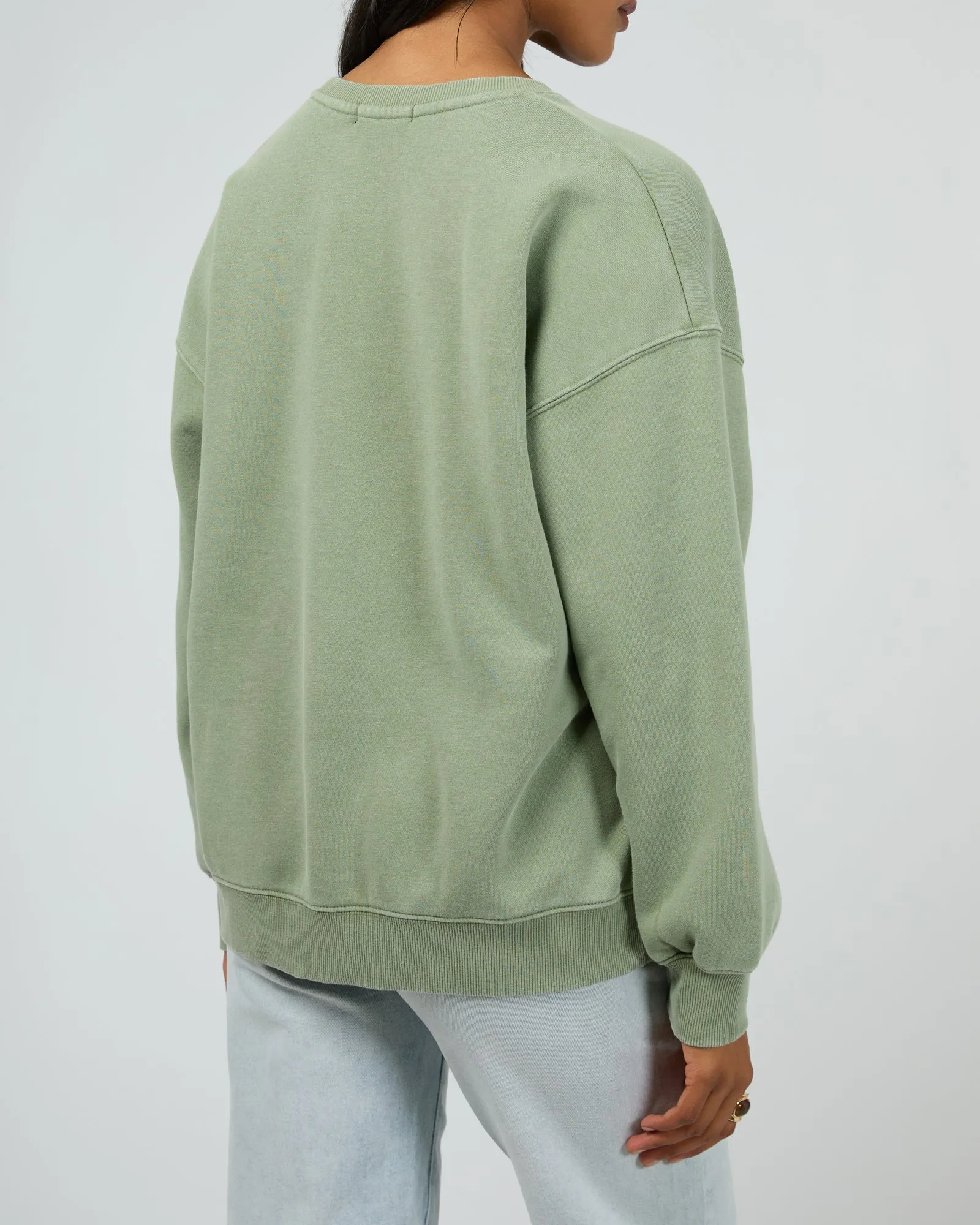 Vital Washed Oversized Crew Khaki sold by All About Eve product image thumbnail 3