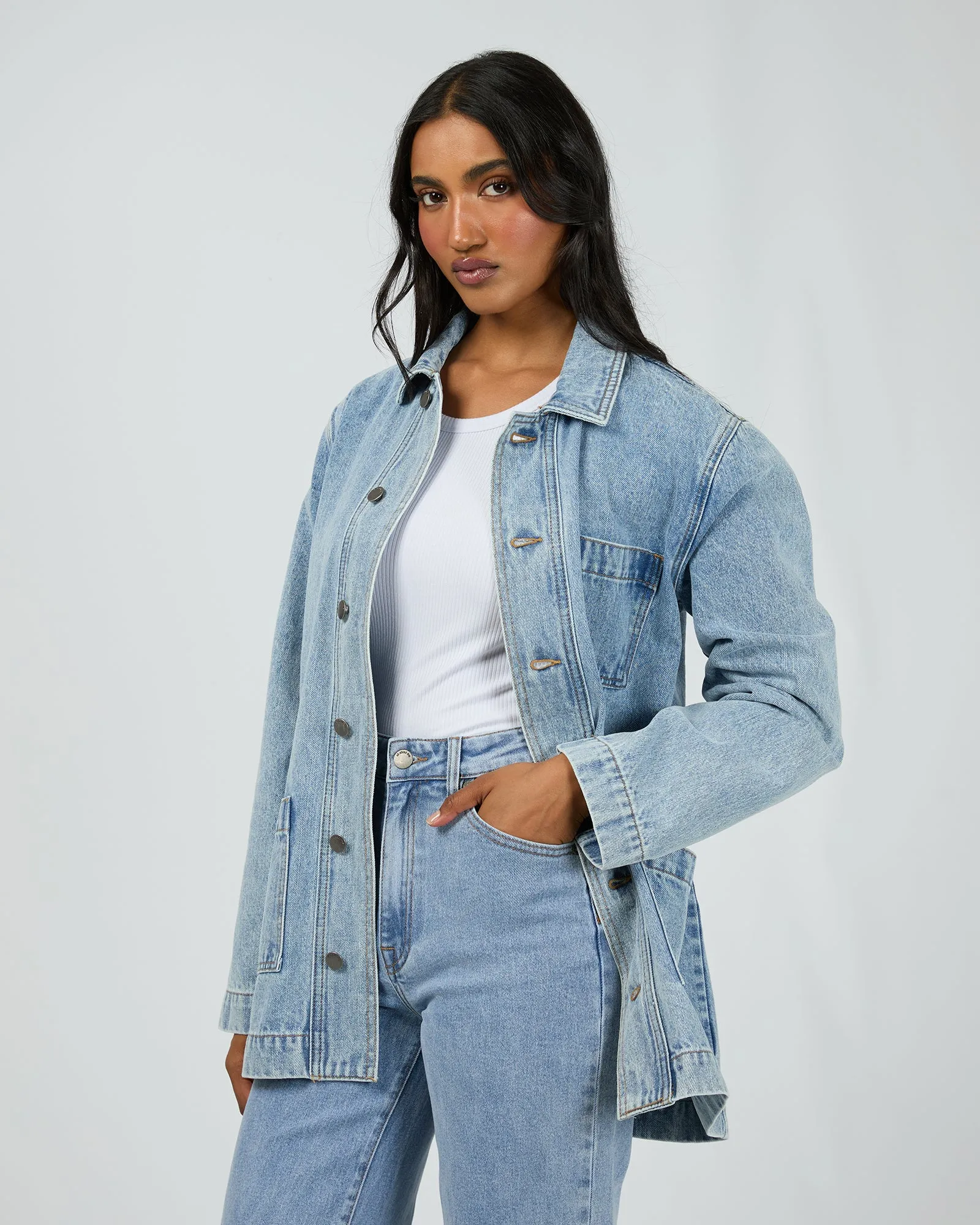 Billie Shacket Light Blue sold by All About Eve product image thumbnail 4